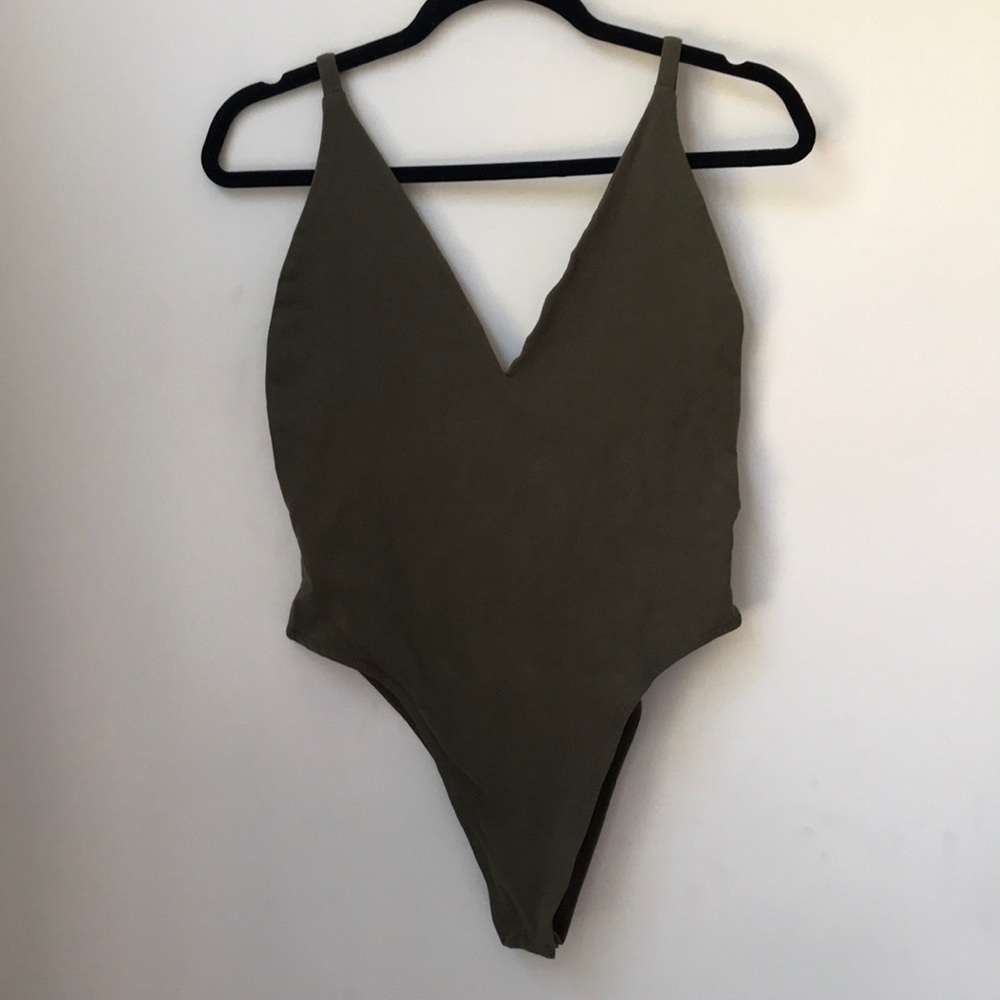 Tobi Olive Green Body Suit
